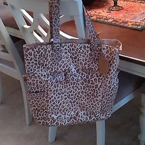 Neiman Marcus plasticized tote bag, lined